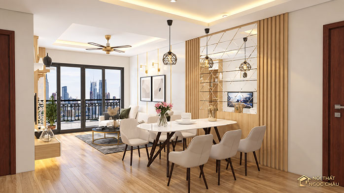 Thiết kế nội thất Chị Hương -Chung cư Mipec Rubik 360 Xuân Thủy
